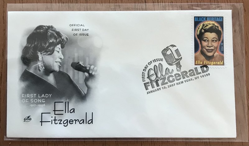 US #4120 MNH FDC ArtCraft Cachet Ella Fitzgerald U/A SCV $2.25