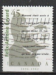 1996 Canada - Sc 1625 - used VF - 1 Single - Felix-Antoine Savard