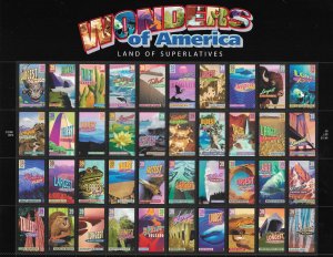 US#4033-72 .39c Wonders of America - pane of 40 (MNH) CV $57.50