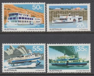 Australia 696-699 River Boats MNH VF