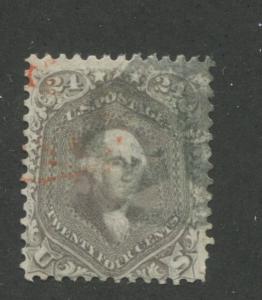 1862 US Stamp #78 24c Used Average Canceled Catalogue Value $350