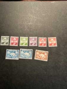 Stamps Greenland Scott #1-9 used