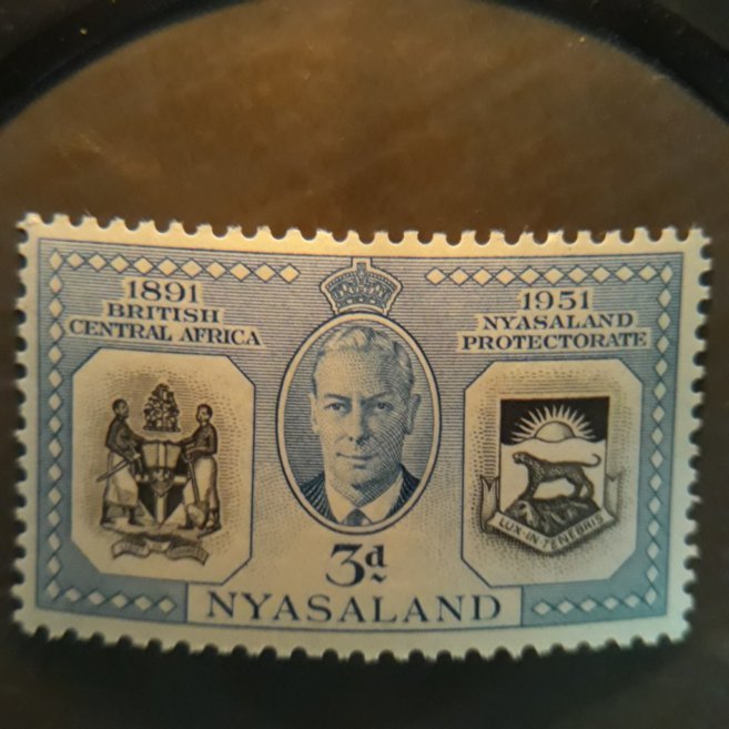 Nyasaland 92   1951  3d  unused