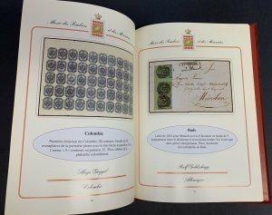 Monaco '97 International Philatelic Exhibition, Red Velvet Hardbound Catalog 