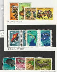 Papua New Guinea, Postage Stamp, #336-347 Mint NH, 1971-2 Animals, Flag