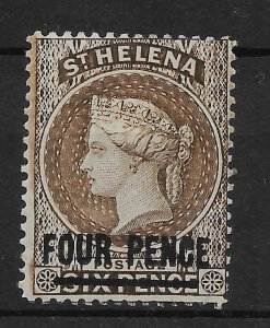 ST.HELENA SG43c 1894 4d SEPIA MTD MINT