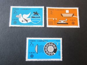 Turkey Turkiye Postalari 1979 Sc 2109-11 set MNH