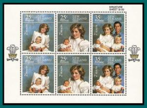 New Zealand 1985 Health, Diana, MS, MNH  B123a,SGMS1375