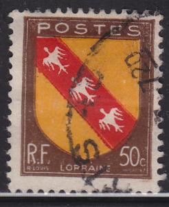 France 564 Lorraine Coat of Arms 1946