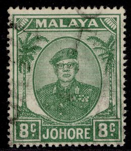 MALAYSIA - Johore GVI SG138a, 8c green, FINE USED.