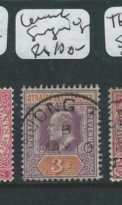 MALAYA STRAITS SETTLEMENTS (PP2607B) KE 3C TANJONG PAGAR CANCEL  VFU