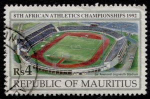 Mauritius #752 African Track & Field Used CV$0.90