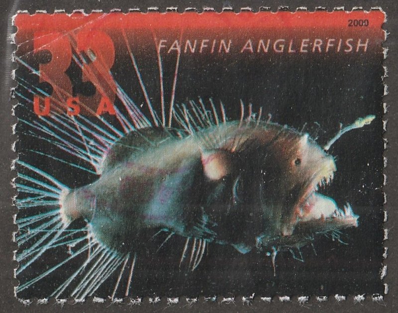 USA, stamp, Scott#3439,  used, hinged,  Deep Sea