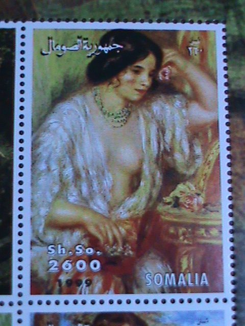 ​SOMALIA-1999-RARE WORLD FAMOUS NUDE ARTS PAINTINGS- MNH SHEET VERY FINE