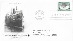 2001 FDC, #3505a-3505d, 1c-80c Pan-American Inverts, PCS (4)