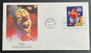 CIRCUS #2750 APR 6 1993 WASHINGTON DC FIRST DAY COVER (FDC) BX3-2