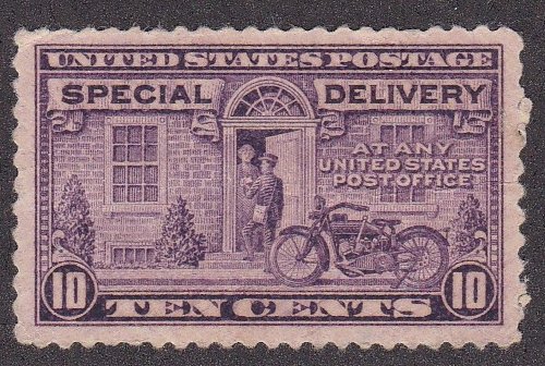 U.S. # E15, Special Delivery, NH, Gum Wrinkles