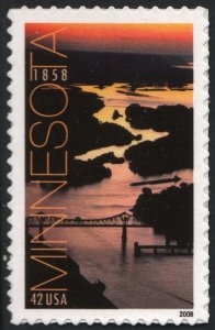 SC#4266 42¢ Minnesota Statehood Single (2008) SA