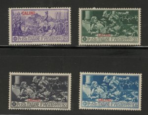 Italy Aegean Island of Calino, Calimno overprint Scott 12-15 MH* short set