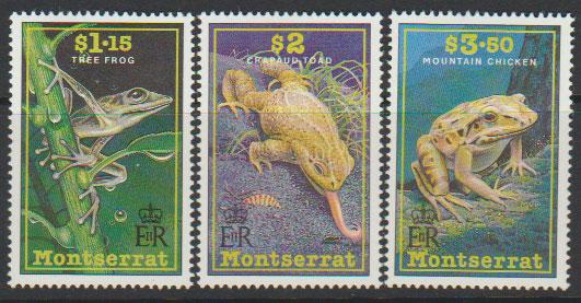 Montserrat SG 860 - 868 set of 3  MLH - Frogs