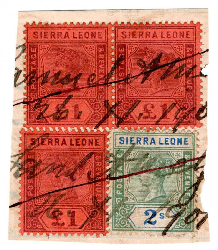 (I.B-BOB) Sierra Leone Revenue : Stamp Duty £3 2/-