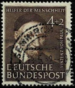 Germany 1951,Sc.#B320 used, Welfare: St. Vincent de Paul (1581-1660)