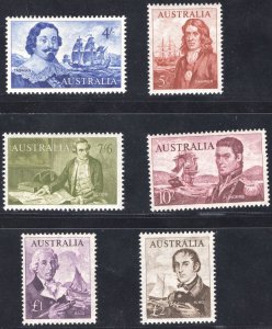 MOMEN: AUSTRALIA SG #355-360 1963-5 MINT OG NH £120+ LOT #65437