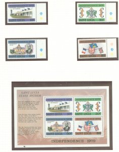 St. Lucia #456-459a Mint (NH) Single (Complete Set)