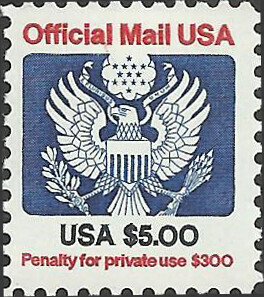 # O133 Mint Never Hinged ( MNH ) EAGLE HOLDING ARROWS AND BRANCH