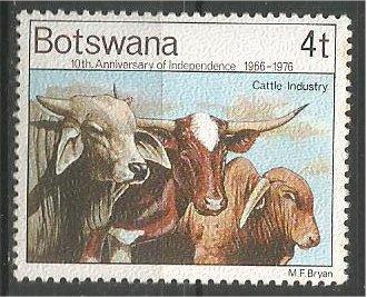 BOTSWANA, 1976, MNH 4t, Cattle Scott 169