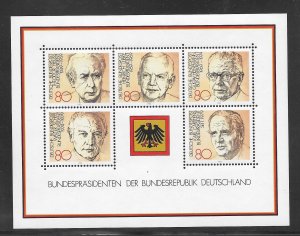 Germany #1384 MNH Souvenir Sheet (12551) ((Stock Photo))