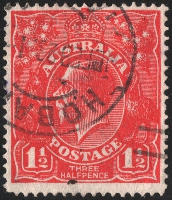 Australia SC#26 1½d King George V (1924) Used