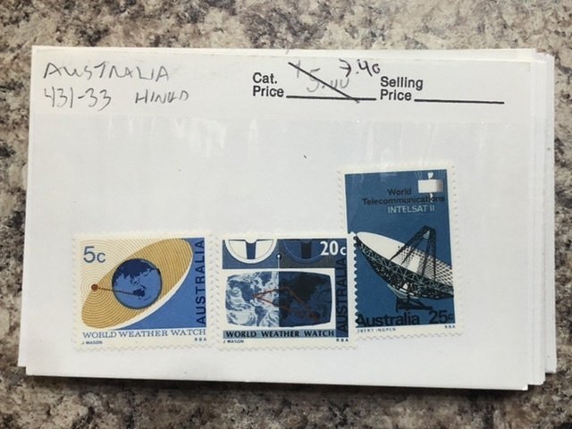Old Australian Stamps in Stock Cards Some Mint Also Few Victoria Good Value