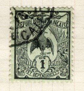 FRENCH COLONIES; NEW CALEDONIA 1922 early Bird issue used 1c. value