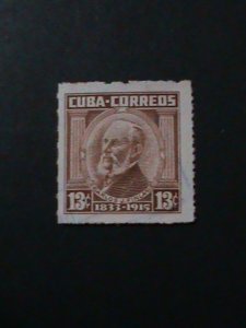 ​CUBA-1954-SC#525-CARLOS J. FINLAY MH -VF-70 YEARS OLD  WE SHIP TO WORLDWIDE