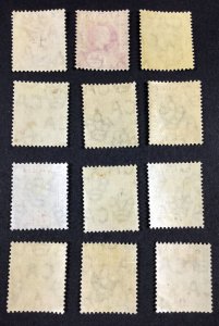 MOMEN: GAMBIA SG #57-68 1904-1906 MINT OG LH/1NH(2.5d) £300 LOT #67999