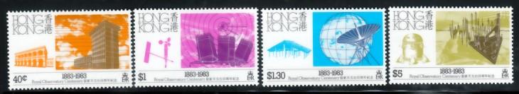 Hong Kong 1983 Sc 419-22 Hong Kong Observatory MNH