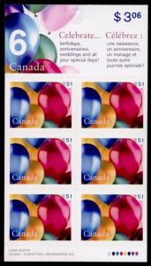 Canada 2146a Booklet MNH Celebrations, Balloons