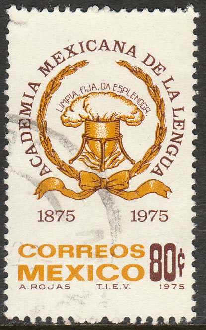 MEXICO 1089, Centenary Mexican Academy of Language Used. F-VF. (1227)