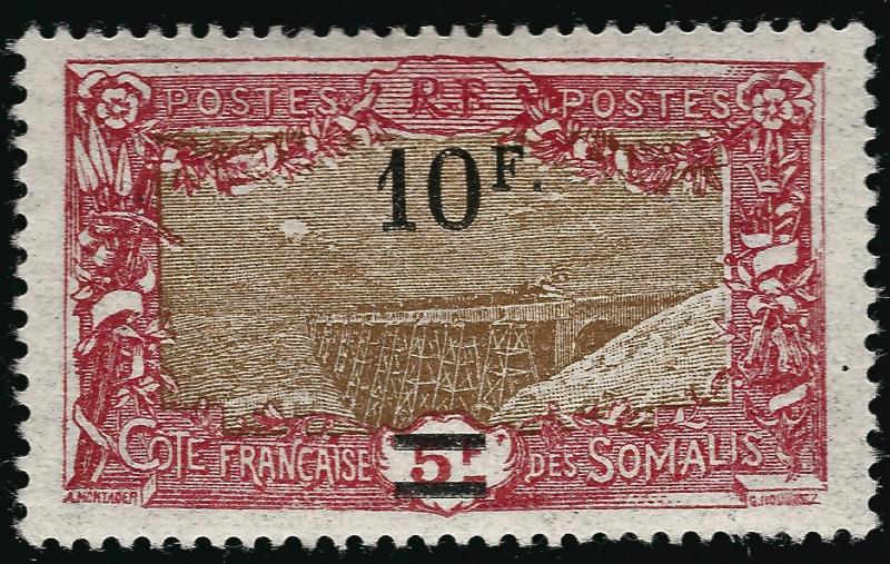 Somali Coast Sc #133 F-VF Mint OG hr French Colonies are Hot!