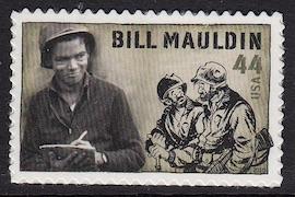 United States MNH at face value, Bill Mauldin single