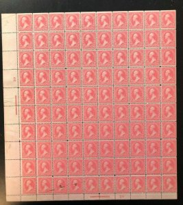 USA #248 Mint Fine - Very Fine Never Hinged Sheet Of 100 **With Certificate**