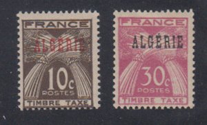 Algeria - 1947 - SC J33-34 - NH/LH