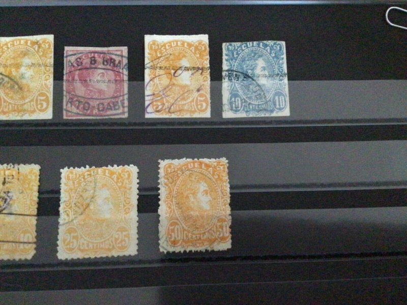 Venezuela 1871 to 1882 mounted mint & used revenue stamps A11193
