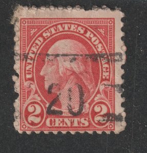 U.S Scott 554 used number 20 cancel