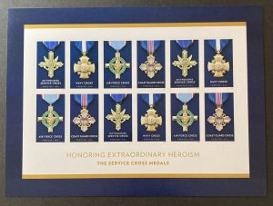 U.S. 2016 #5065-8 Sheet, Service Cross Medals, MNH.