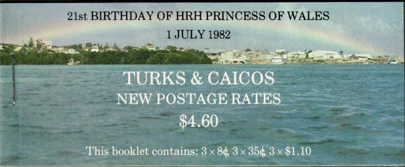 Turks + Caicos Sc#530A-C M/NH/VF-EF, Booklet, Complete Set, Cv. $18.60