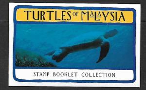 MALAYSIA 563A TURTLES OF MALAYSIA COMPLETE BOOKLET 1995