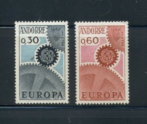 Andorra (French) #174-75 (1967 Europa) VFMNH CV $10.75 