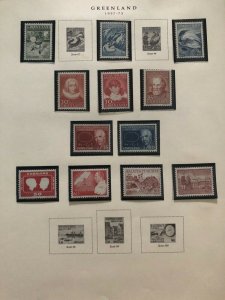 Great Greenland Stamp Collection Lot MXE